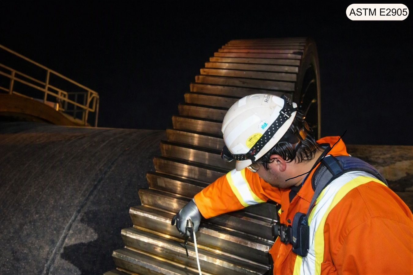 Mill girth gear inspection